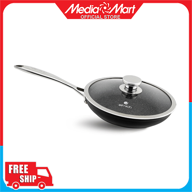 Chảo vân đá elmich 26cm el-2353803-có vung