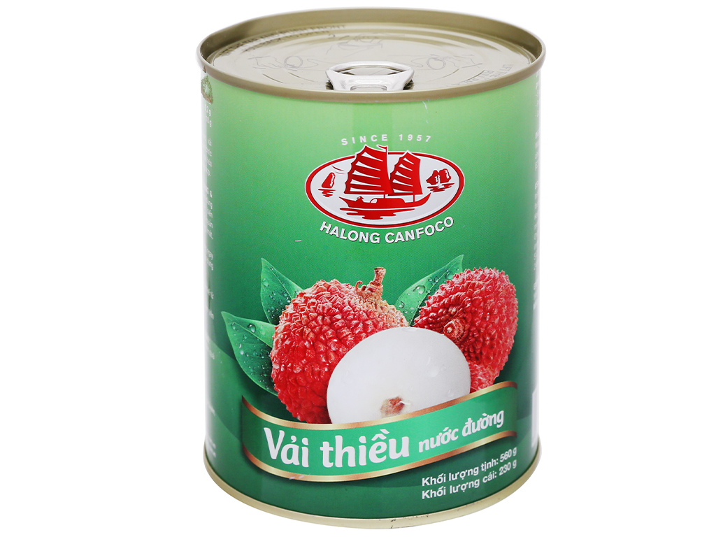 Vải thiều nước đường Hạ Long 560g