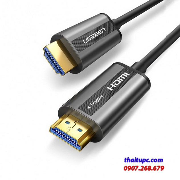 Cáp hdmi 2.0 sợi quang 15m cáp hdmi 2.0 sợi quang 15m ugreen 50215 hỗ trợ 4k/60hz cao cấp hỗ trợ 4k/60hz cao cấp
