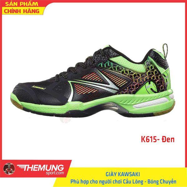Giày kawasaki nam nữ k615 đen