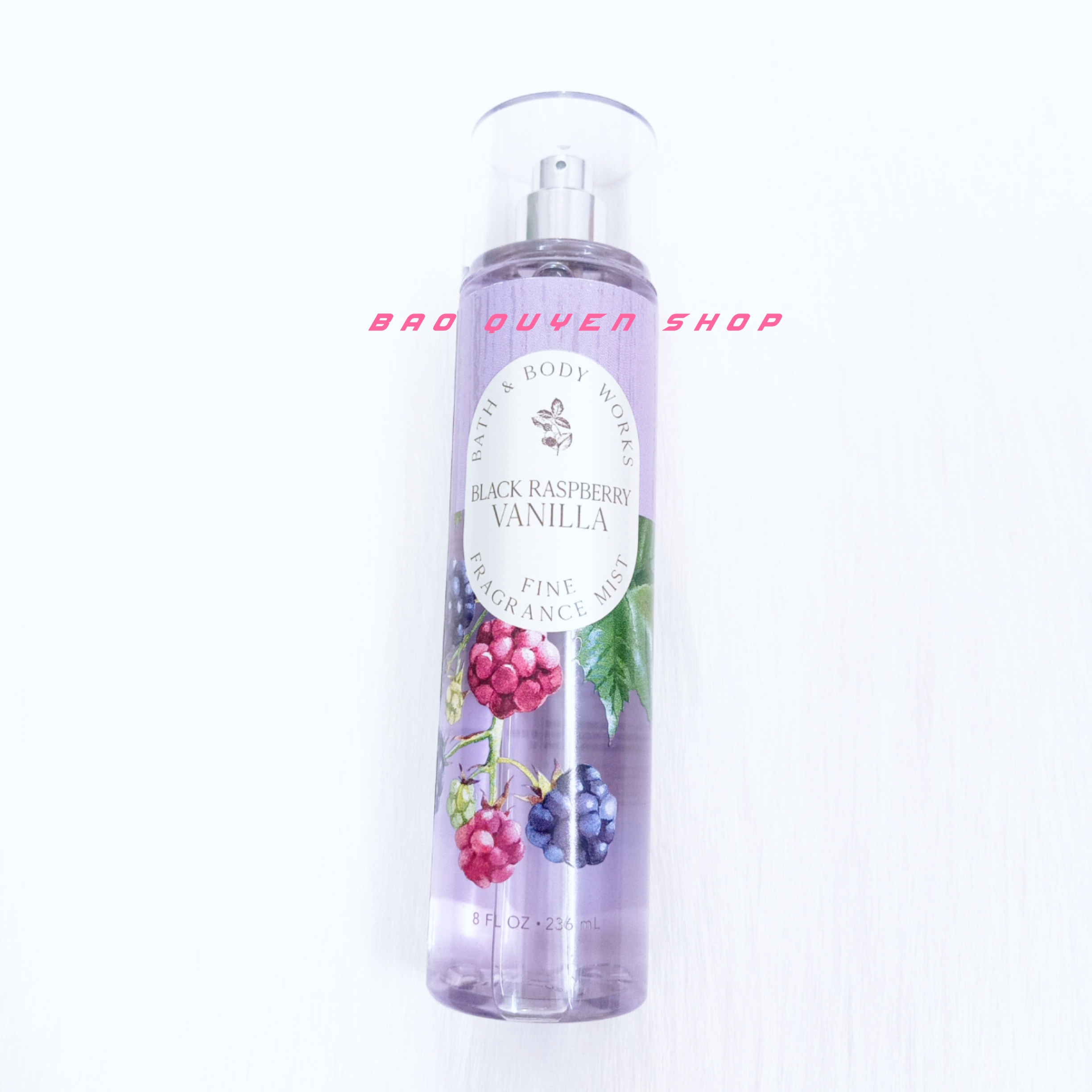 Xịt thơm toàn thân tông nước hoa Bath & Body Works Black Raspberry Vanilla Fragrance Mist 236mL
