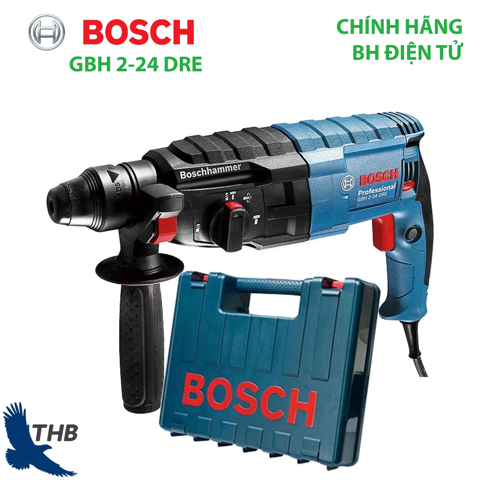 [Trả góp 0%] Máy khoan búa Máy khoan đục bê tông Bosch GBH 2-24 DRE Công suất 790W Bảo hành 12 tháng