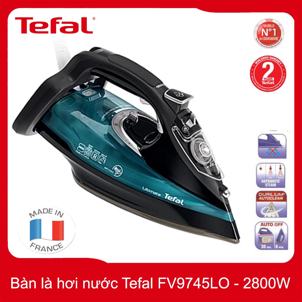 Bàn ủi hơi nước Tefal FV9745LO công suất 2800W sản xuất tại Pháp, bảo hành 24 tháng
