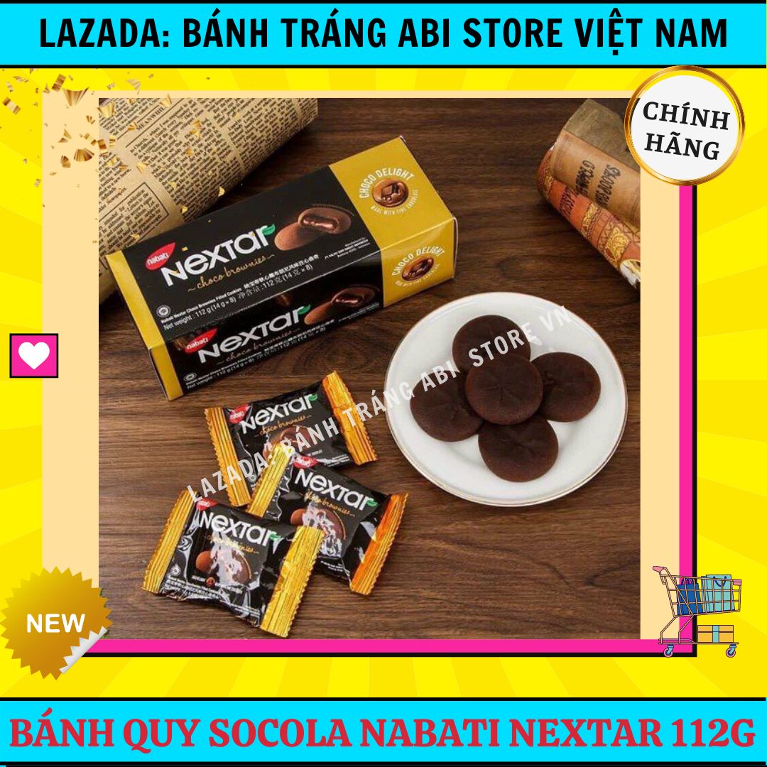 Bánh quy socola nabati nextar hộp 8 cái 112g