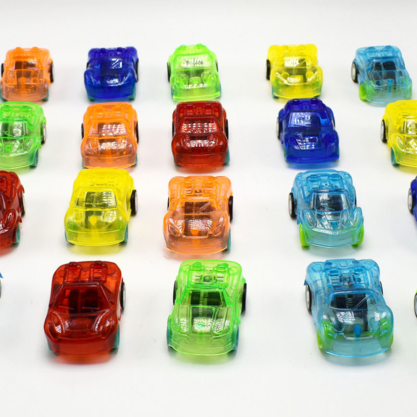 [HCM]Bộ 05 Xe ô tô bánh đà mini bằng nhựa cho bé làm đồ chơi - New4all