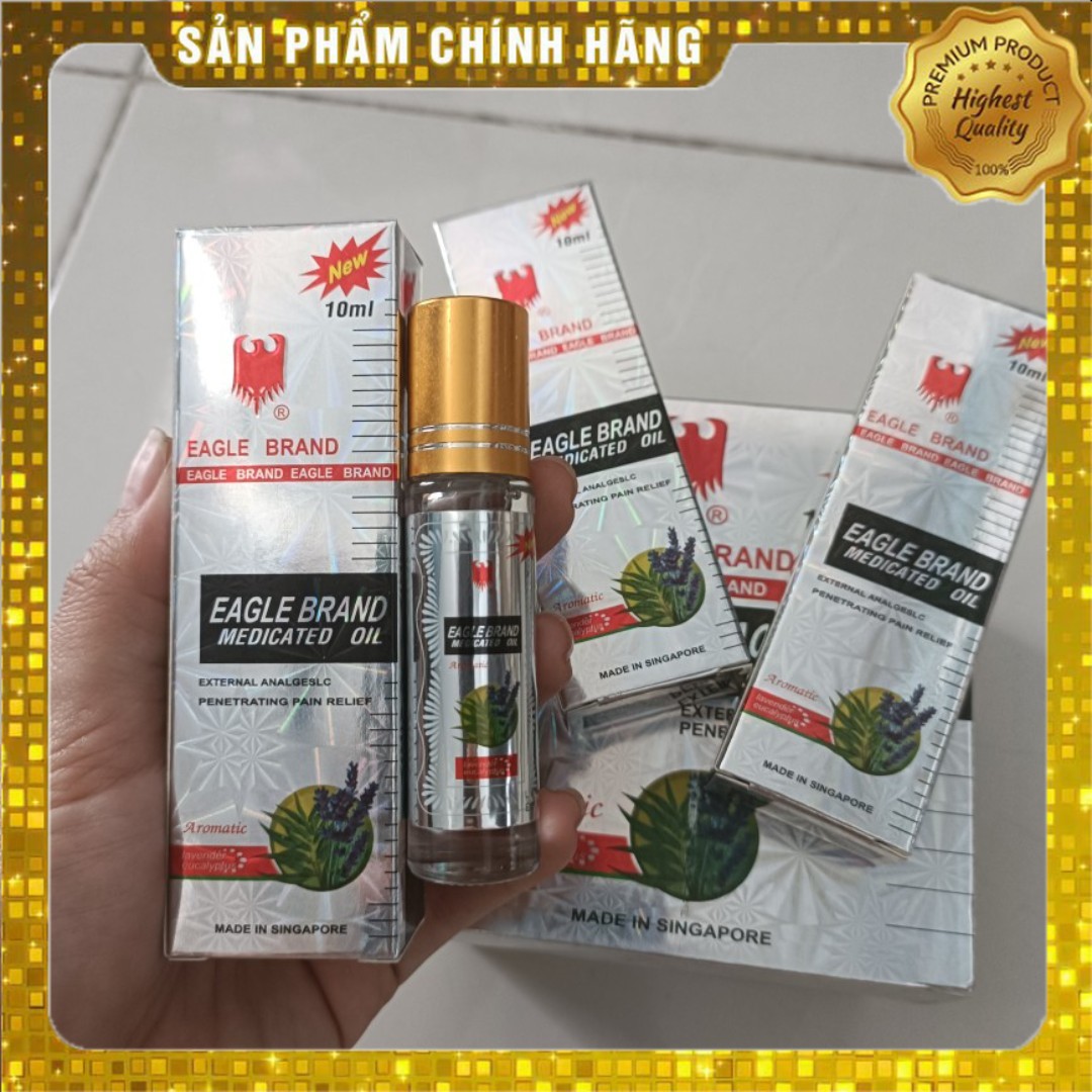 (Combo 3 Chai) Dầu Gió TRẮNG Con Ó 10ml Dạng Lăn Đảm Bảo Hàng Chuẩn Thơm , Cay , Nóng , Giảm Đau Đầu , Cảm Lạnh Hiệu Quả