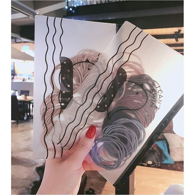 Túi Zip 100 Thun Buộc Tóc, dây cột Tóc phong Cách Hàn Quốc