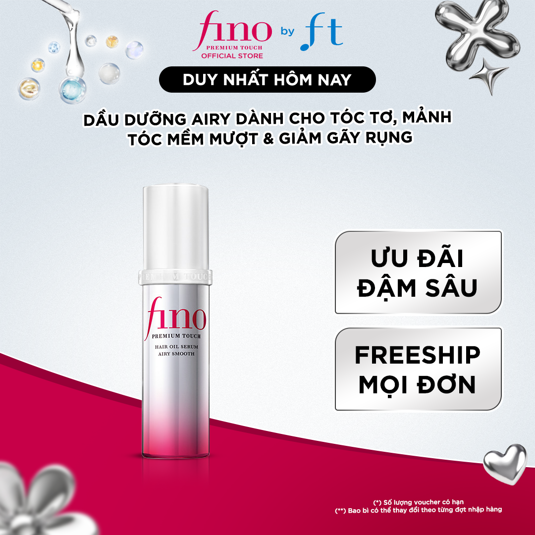 Dầu dưỡng tóc cao cấp FINO PREMIUM TOUCH HAIR OIL SERUM AIRY SMOOTH 70ML