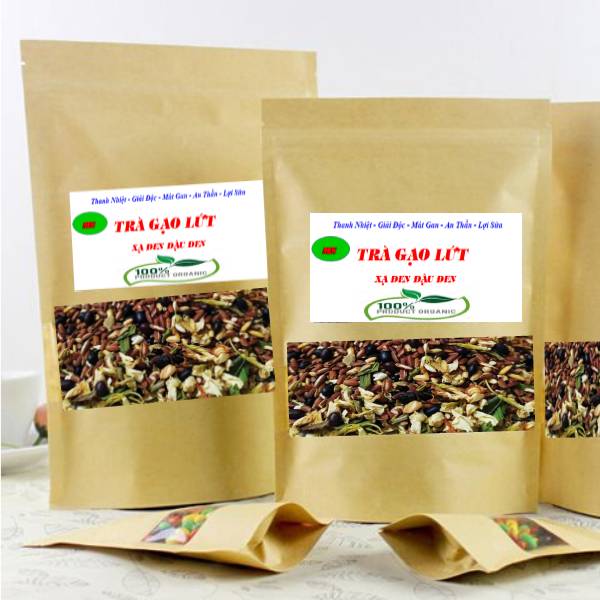  Trà gạo lứt xạ đen đậu đen   trà gạo lức đậu đen - giảm cân - thanh lọc cơ thể - lợi sữa - ngủ ngon   MS   -  1kg  