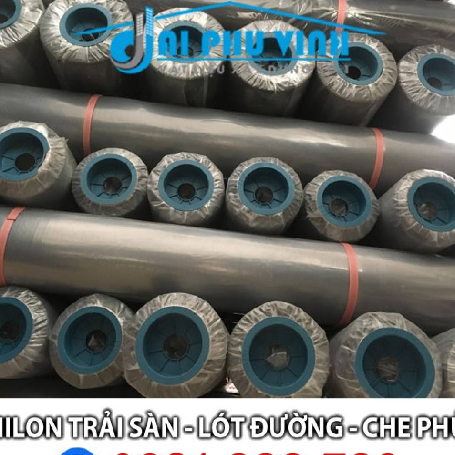 Nilon lót sàn - trải sàn - che phủ màu đen khổ 2mx400m dày 1,4 zem
