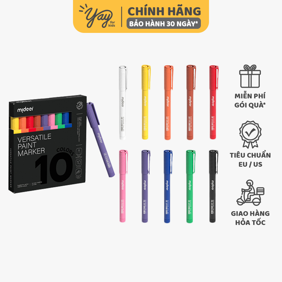 Bút màu lông đa năng cho bé 3+ - mideer