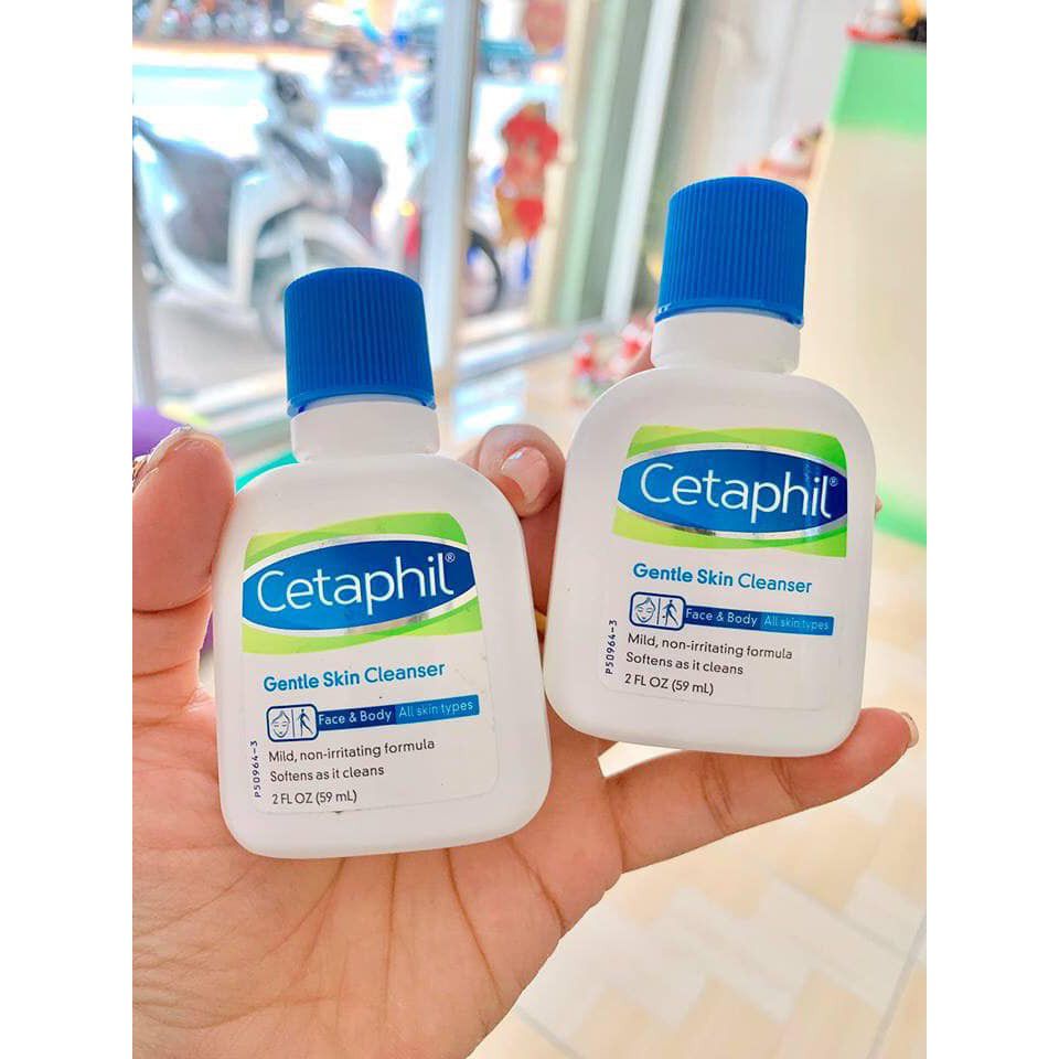 SALE DATE 10/2022(HÀNG DÙNG THỬ) Cetaphil sữa rữa mặt cho da nhạy cảm 29ml