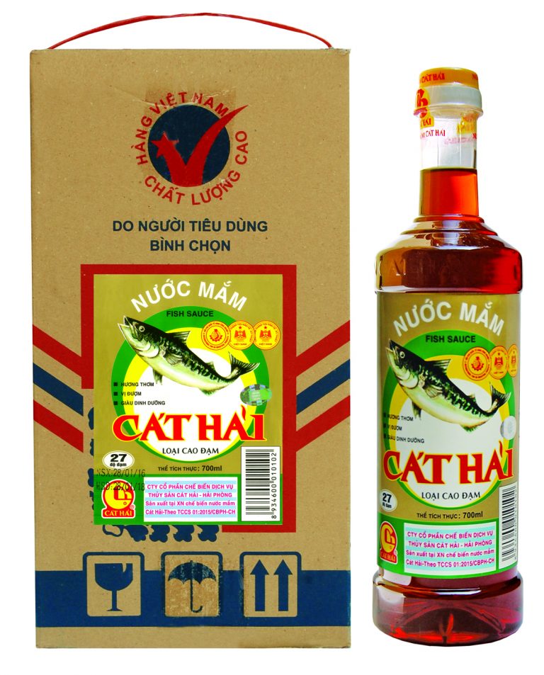 Nước Mắm Cát Hải Cao Đạm Chai nhựa 700ml