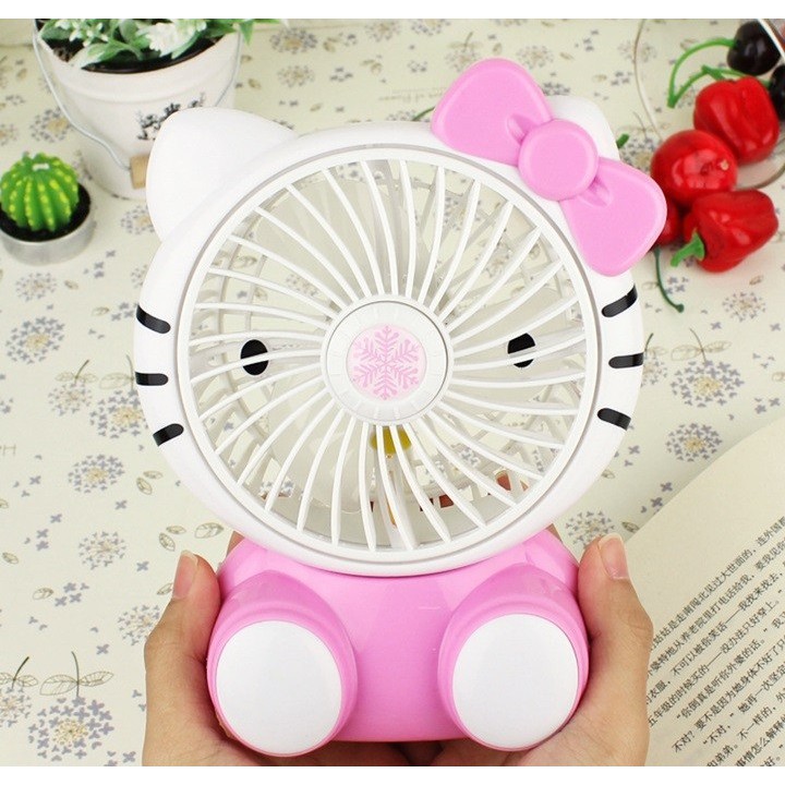 Quạt để bàn helo kitty - 2 câp độ quạt