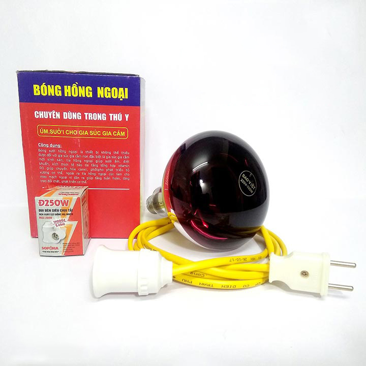 [HOÀN TIỀN 10%]Bóng đèn sưởi hồng ngoại dành cho cho chó mèo - CutePets