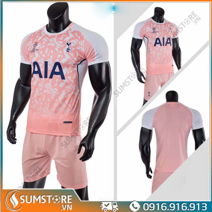 [HCM]Áo CLB Tottenham Coral – Bộ Bóng Đá Vải Mè Cao Cấp 2020