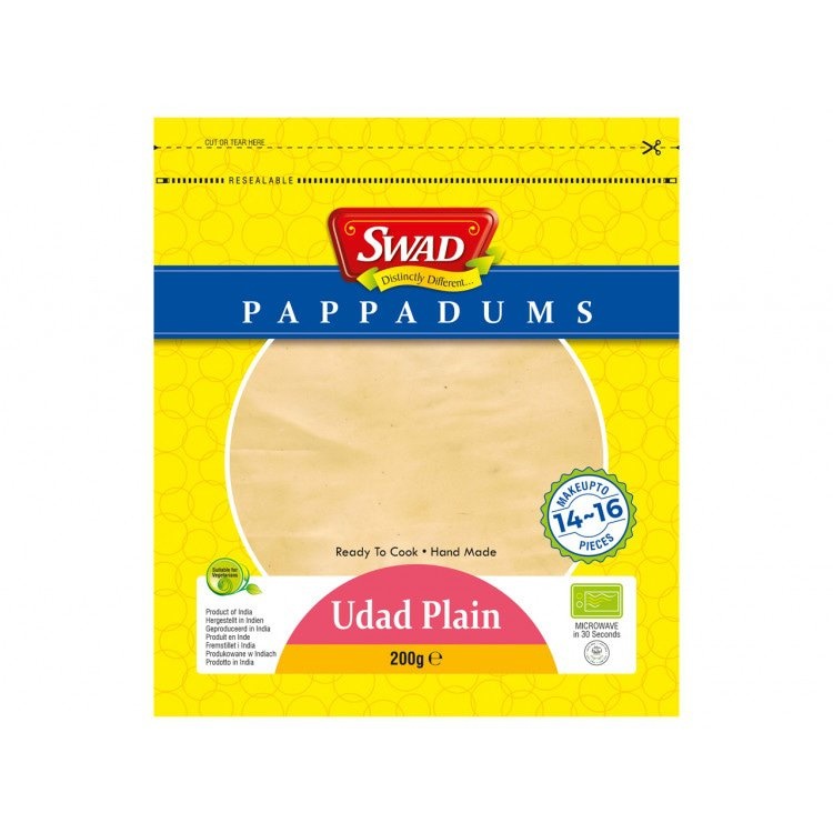 Papad - Bánh nướng từ bột đậu - Swad Sada Papad