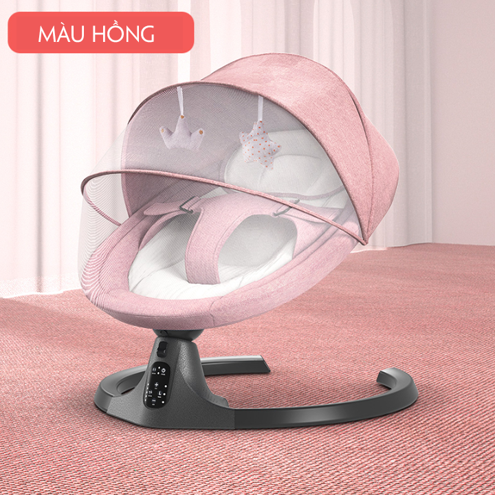 Ghế rung cao cấp, nôi rung cao cấp cho bé, có nhạc, có đồ chơi, có màn, có điều khiển từ xa, có bluetooth
