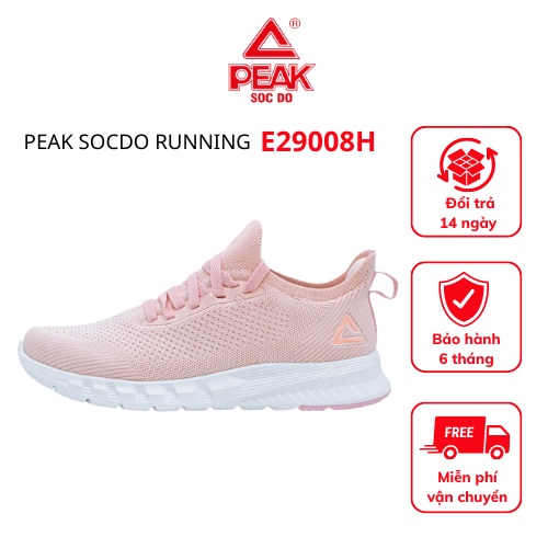Giày chạy bộ thể thao nữ sneaker PEAK Sóc Đỏ Running E29008H