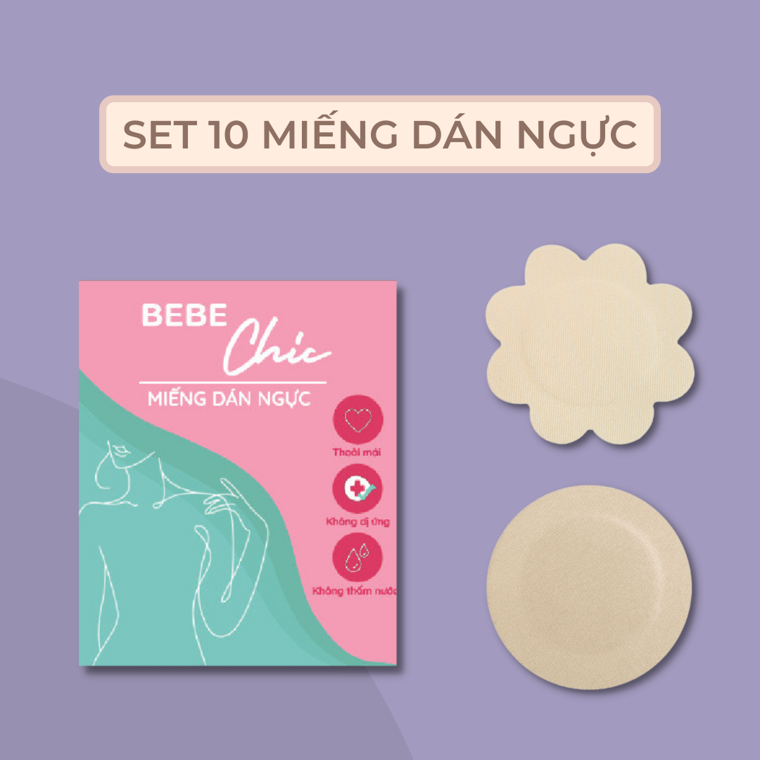 Túi 10 miếng dán giấy hình hoa hình tròn chất liệu SATIN cao cấp