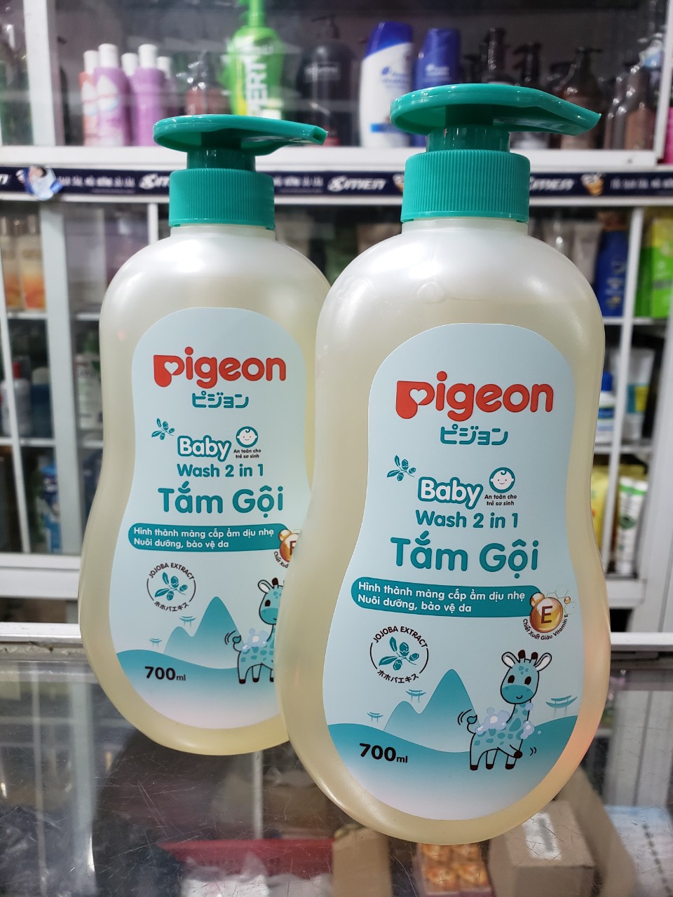 [HCM]SỮA TẮM GỘI PIGEON TOÀN THÂN CHO BÉ - 700ML( màu xanh)