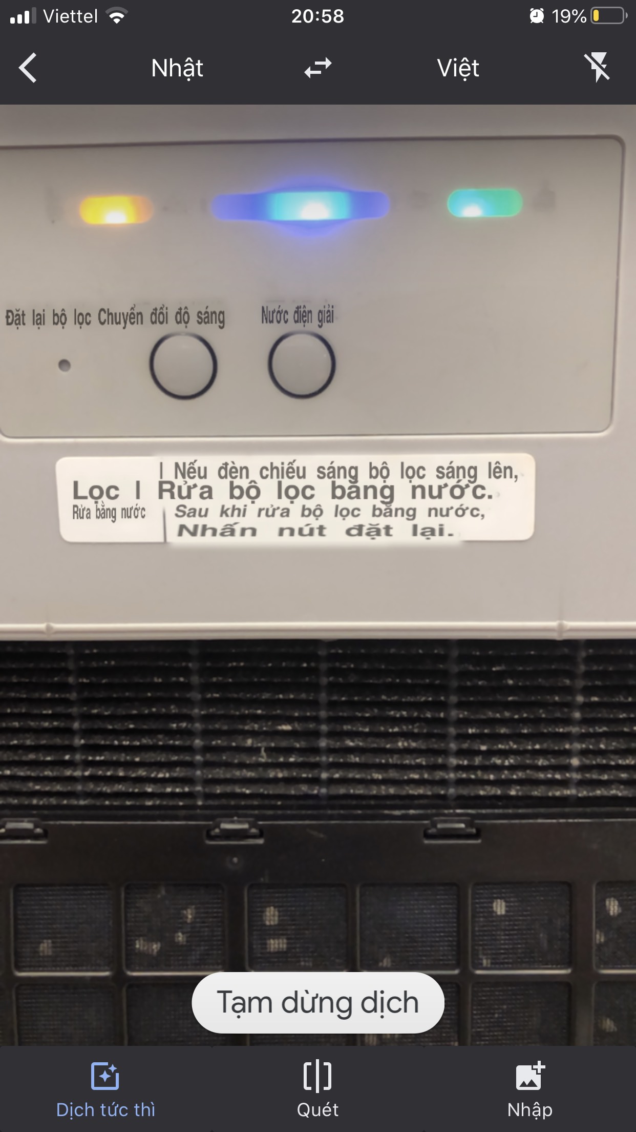 [HCM]Máy lọc không khí nội địa nhật khử mùi diệt virus SANYO ABC-VW24B lọc khí diện tích 40 m2