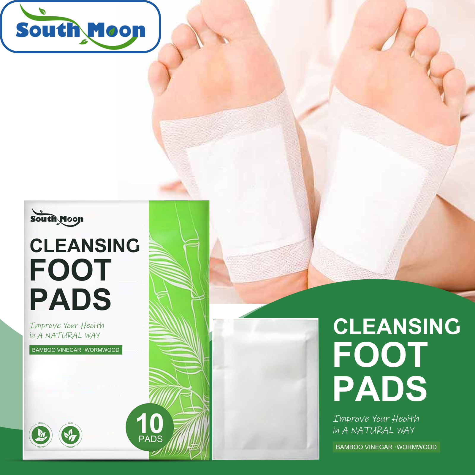 South Moon Cleaning Foot Patch Deep Cleansing Foot Care Dehumidifying Air Slimming Foot Patch Repair Shaping