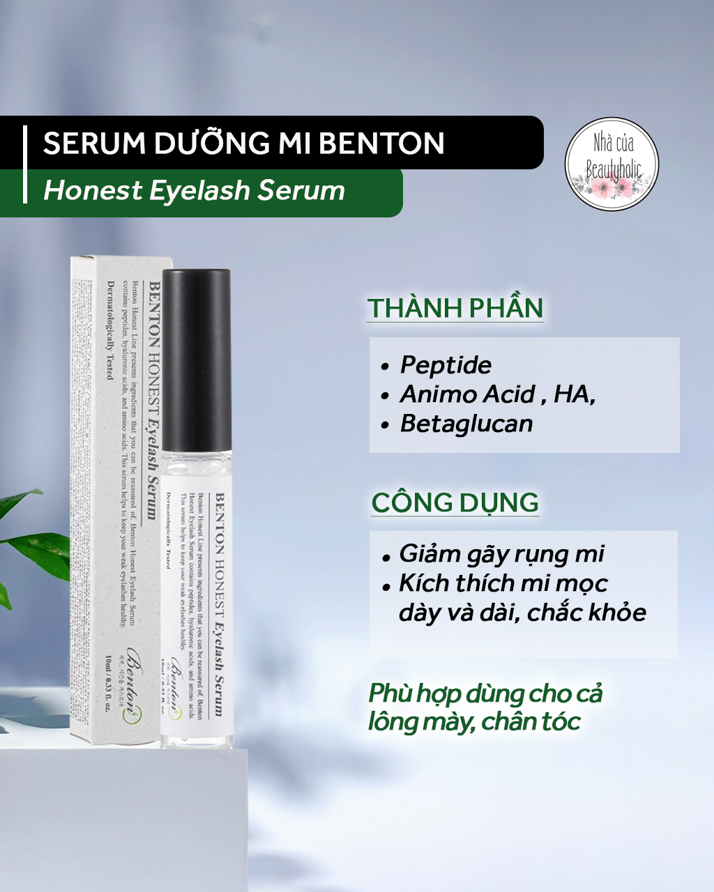 Serum dưỡng mi benton honest eyelash serum