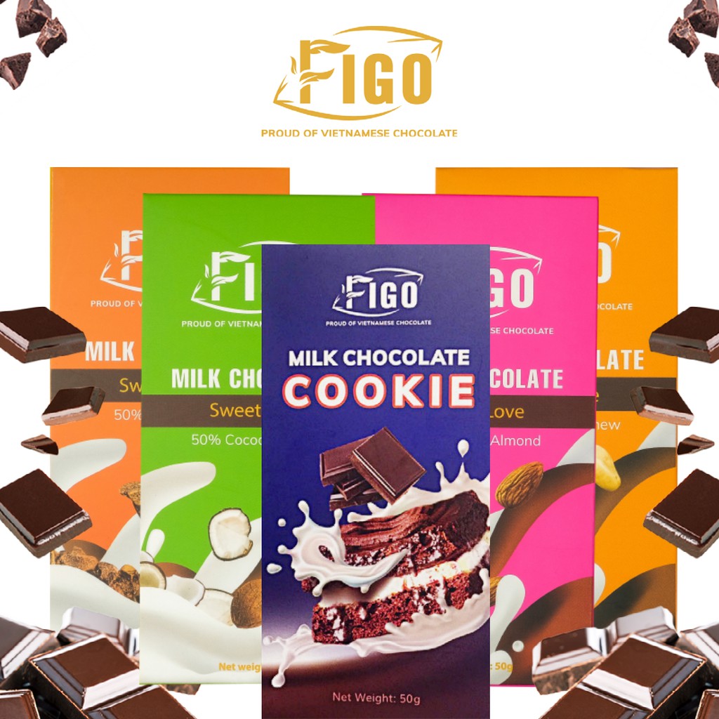 Kẹo socola sữa - béo, bùi, ăn là nghiện - bar 50g