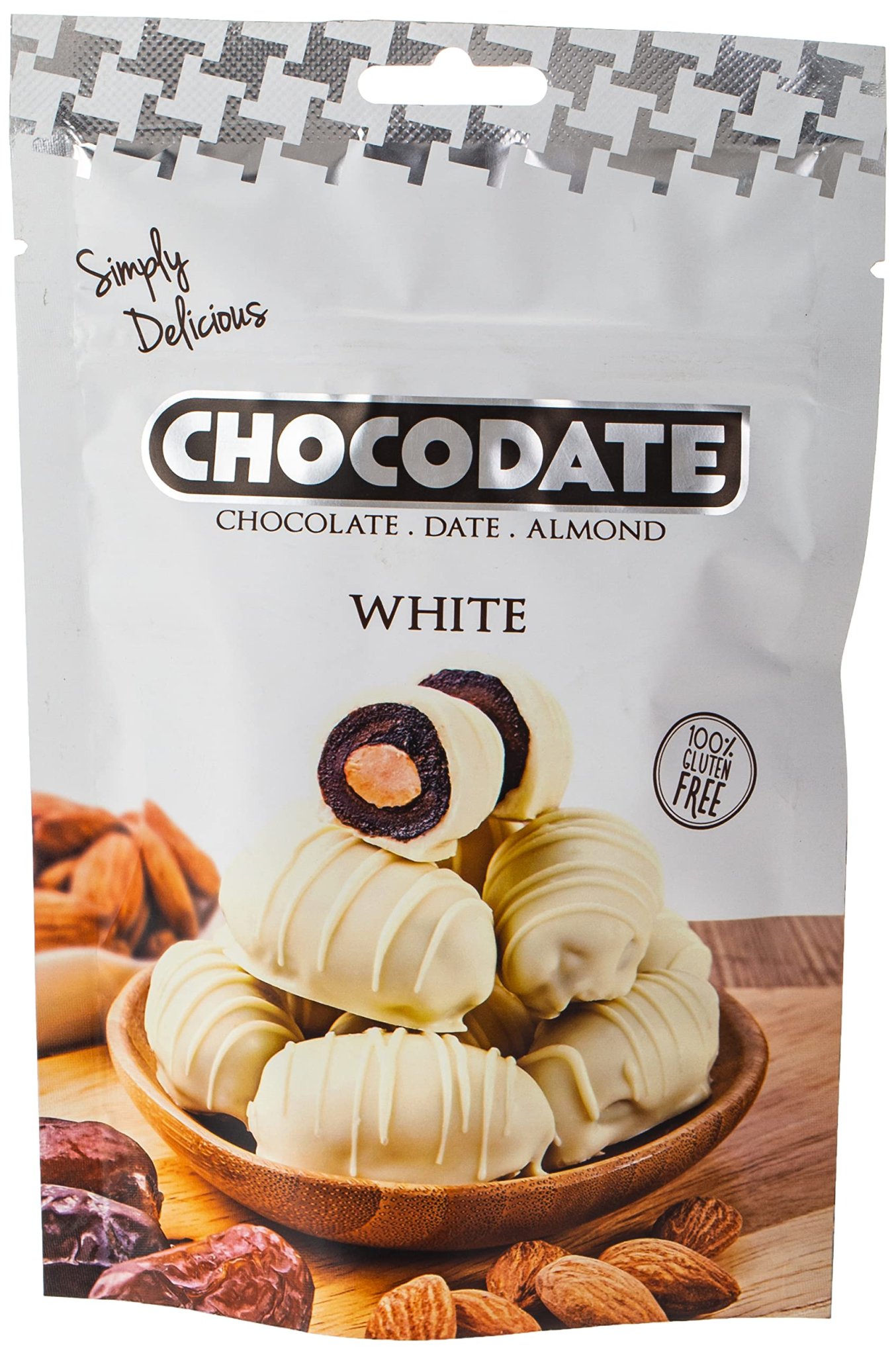 Sôcôla Trắng bọc chà là, nhân hạnh nhân - Hiệu Chocodate