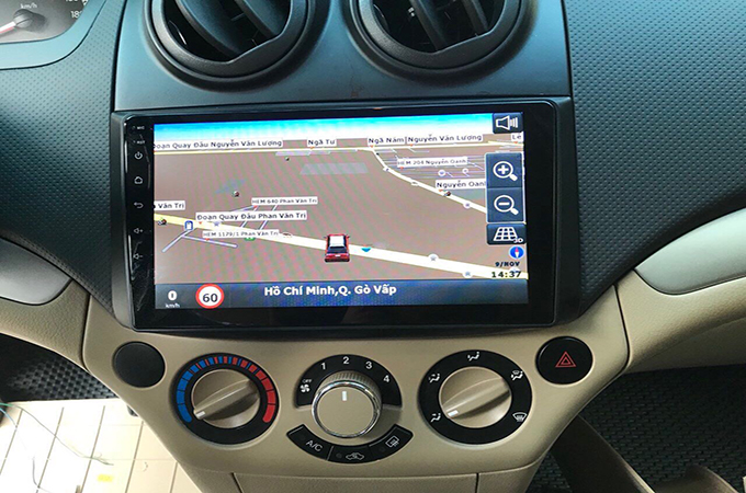 Bộ màn hình Android cho xe CHEVROLET AVEO, kích thước lớn 9 inch, độ phân giải cao, hỗ trợ sử dụng Tiếng Việt dễ dàng - màn hình ô tô, camera 360 oto