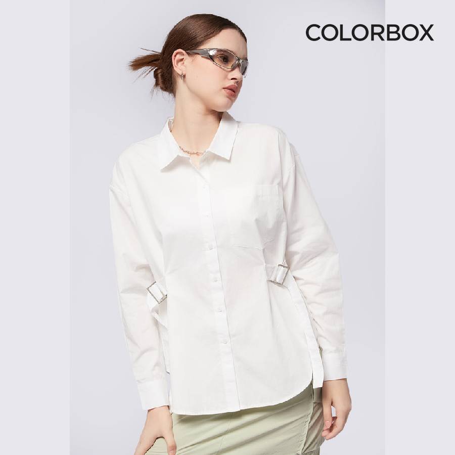 Colorbox Áo Sơ Mi Oversize Có Khóa Bên Hông