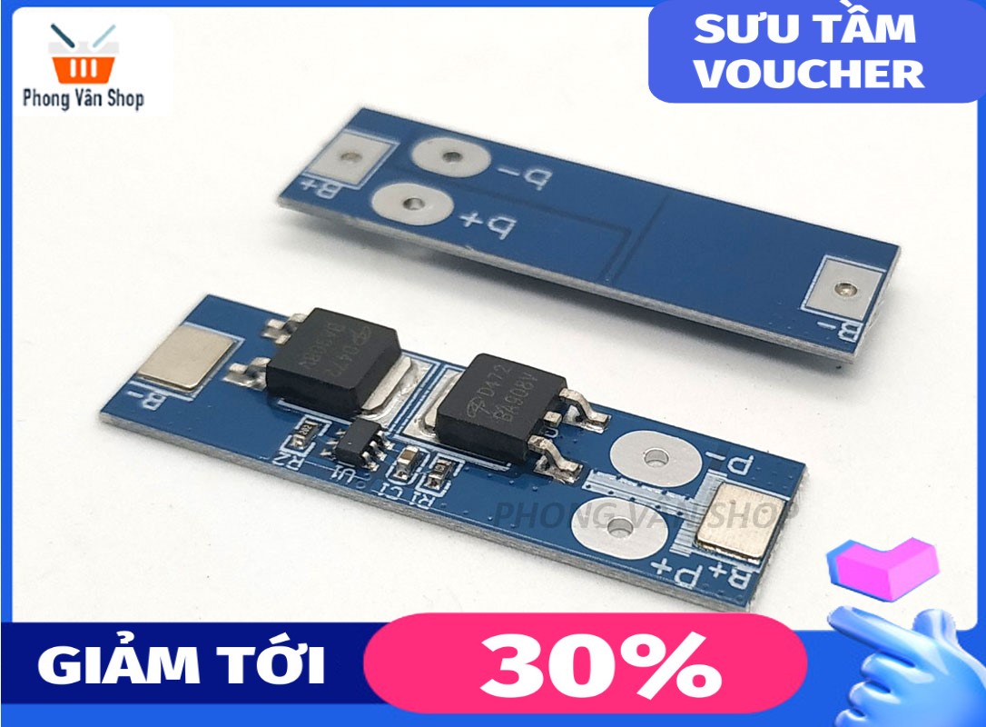 Mạch bảo vệ pin 1s - 3.2v -12A - pin sắt các loại 32650