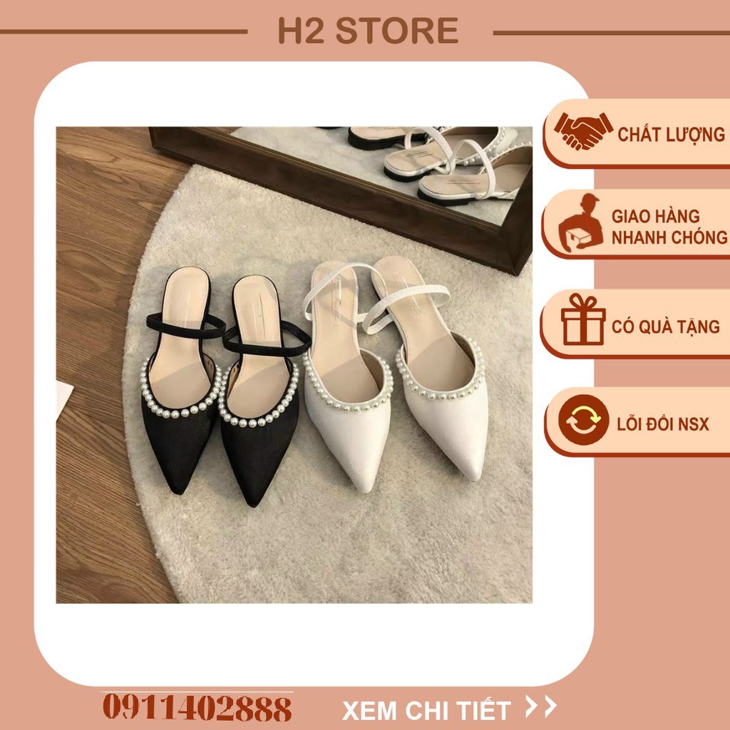 Sục Nữ Mũi Nhọn Quai Ngang Đế Bằng Cao Cấp Bền Đẹp