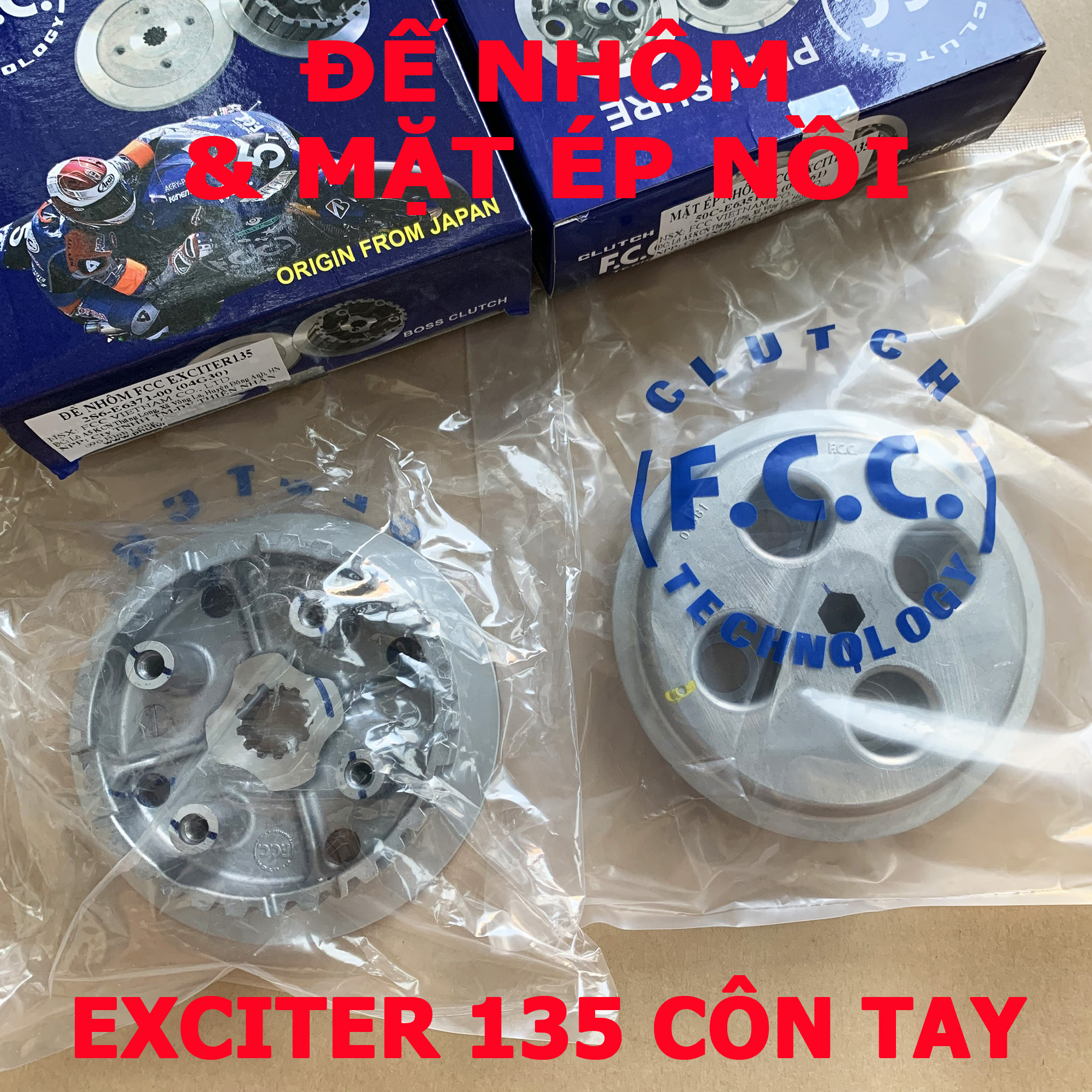 Đế nhôm và mặt ép nồi cho Yamaha Exciter 135 Côn tay