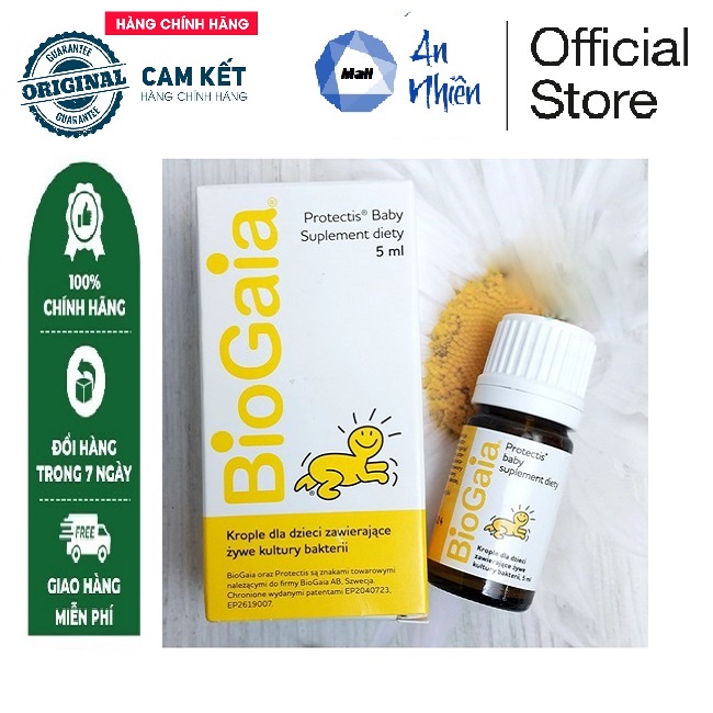 Men vi sinh biogaia protectis drop 5ml cải thiện hệ tiêu hóa - chính ngạch thụy điển