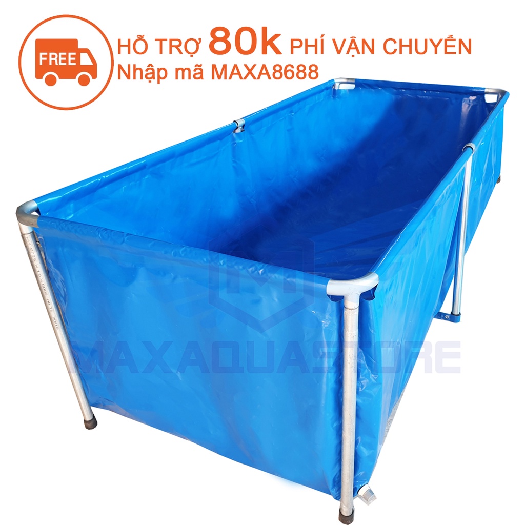 Bể bơi lắp ghép - hồ bơi khung kim loại cho bé kt 2.5x1x0.8m rẻ - đẹp - chất lượng