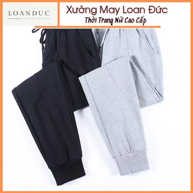 Quần jogger nỉ da cá - xưởng may loan đức ms265