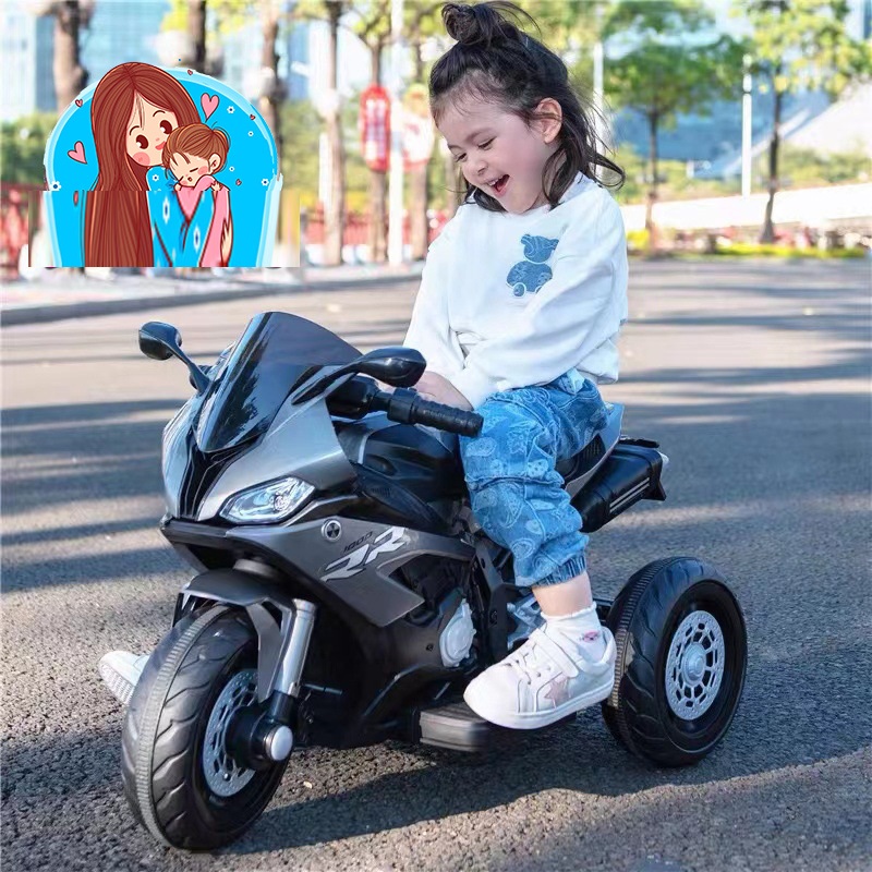 XE MÁY ĐIỆN trẻ em KIỂU DÁNG THỂ THAO - xe máy điện có còi, nhạc, đèn