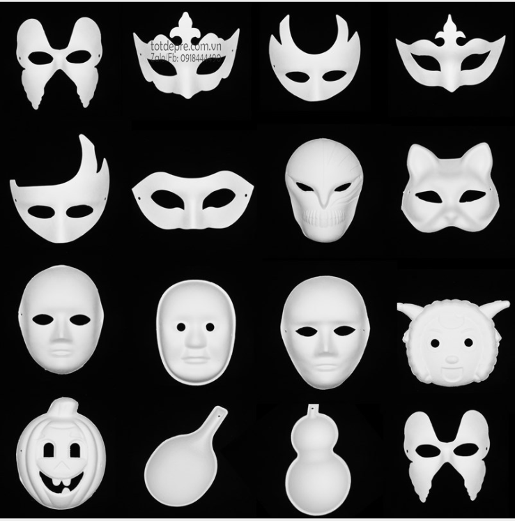 Mặt nạ giấy bồi cho bé