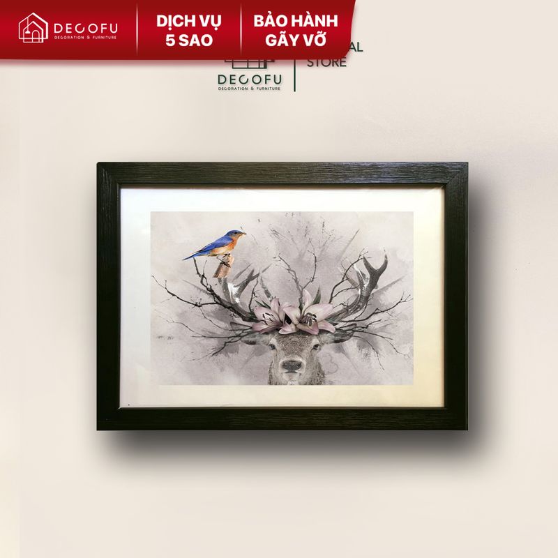 Khung ảnh A4 Decofu viền sần, khung bằng khen 21x30 mặt kính mica chống vỡ