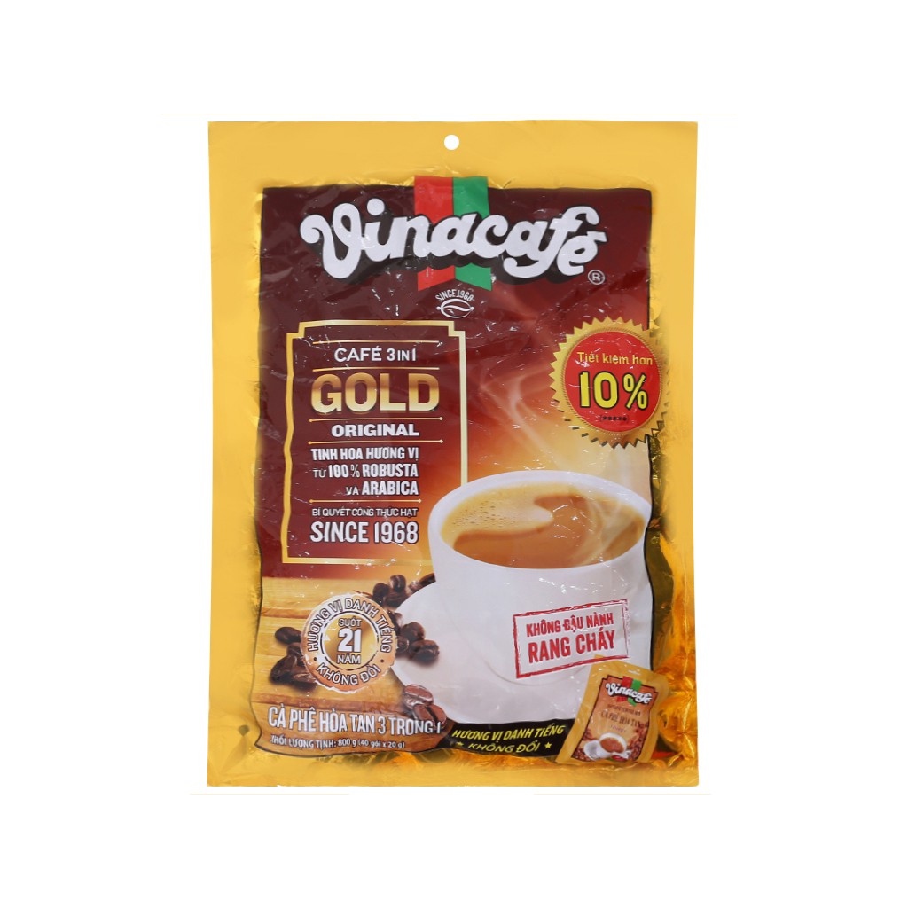 Cà phê sữa VinaCafé Gold Original 800g