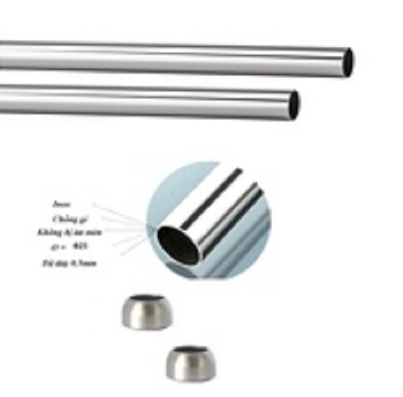 Thanh treo tủ áo inox Φ25