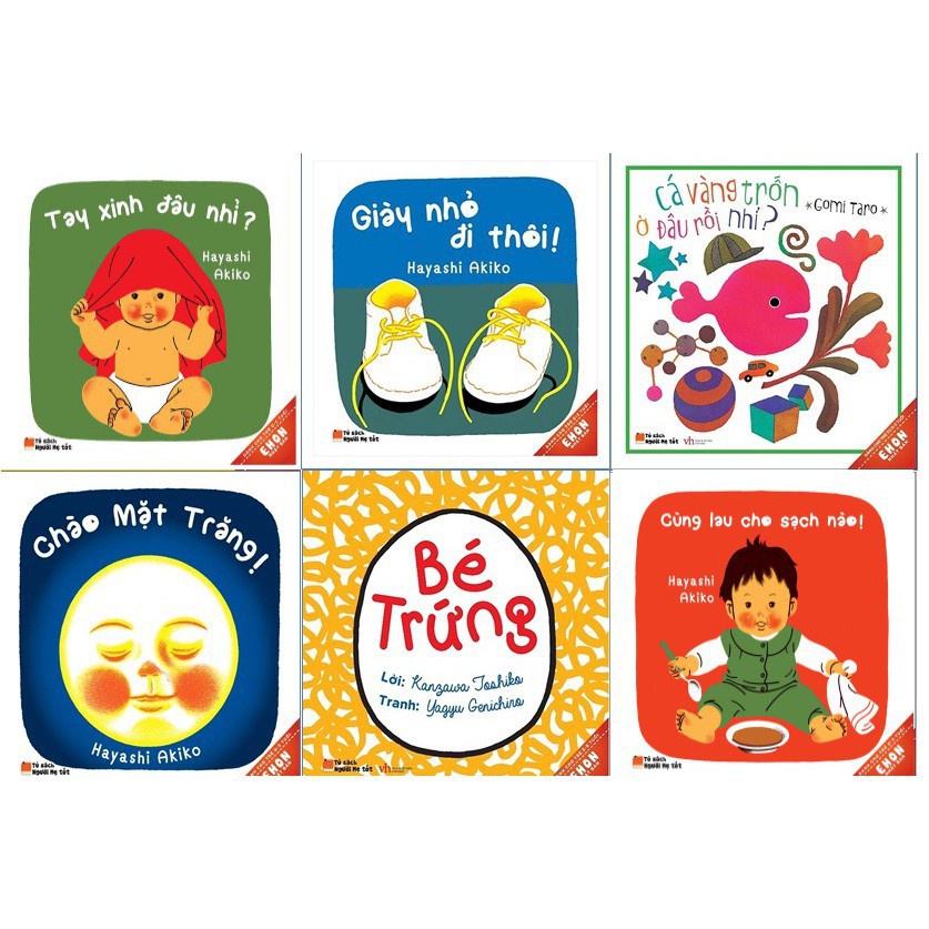 Sách - combo 6 cuốn ehon nhật bản - giờ chơi của bé - nhà sách học liệu