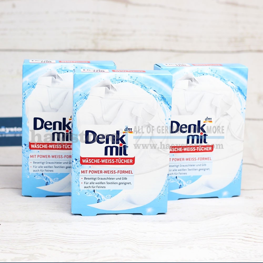 Giấy tẩy trắng quần áo Denkmit, 20 miếng