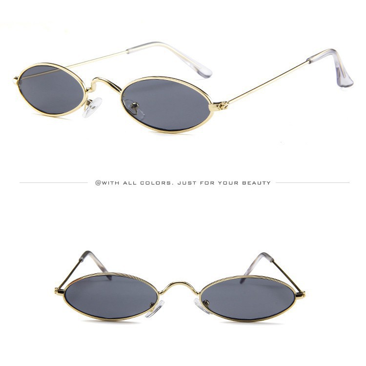 Kính mát nam nữ, kiếng râm nam nữ gọng Oval nhỏ retro Hàn Quốc K329 [Shop tp-m]