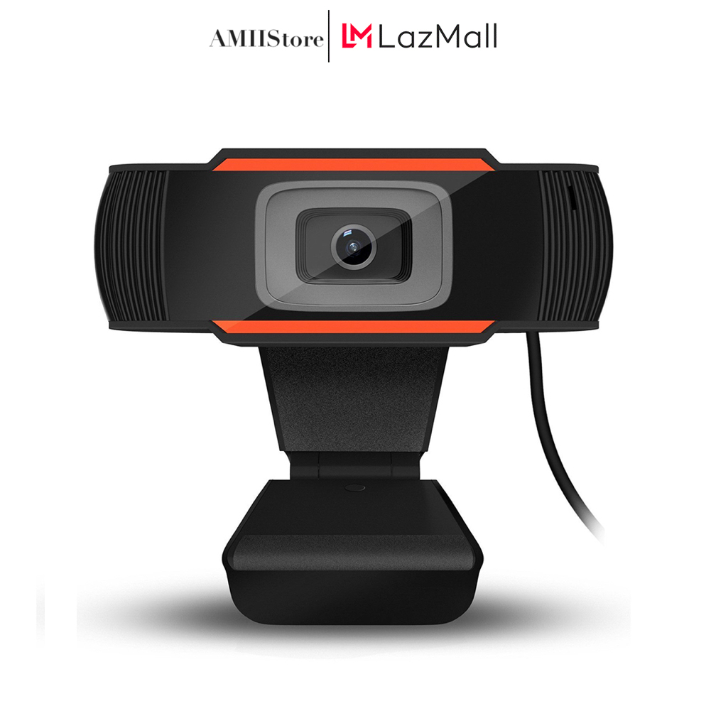 Webcam máy tính có míc 720P tích hợp Micro thích hợp học online, livestream