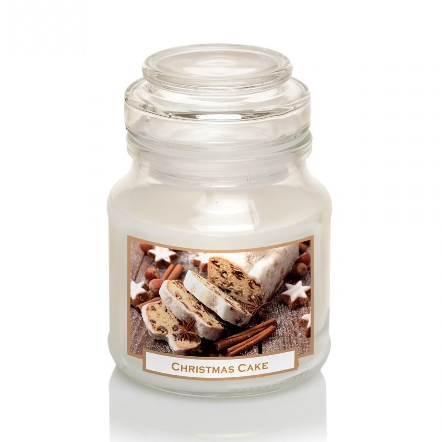 Hũ nến thơm tinh dầu Bartek Candles BAT0882 Christmas Cake 130g