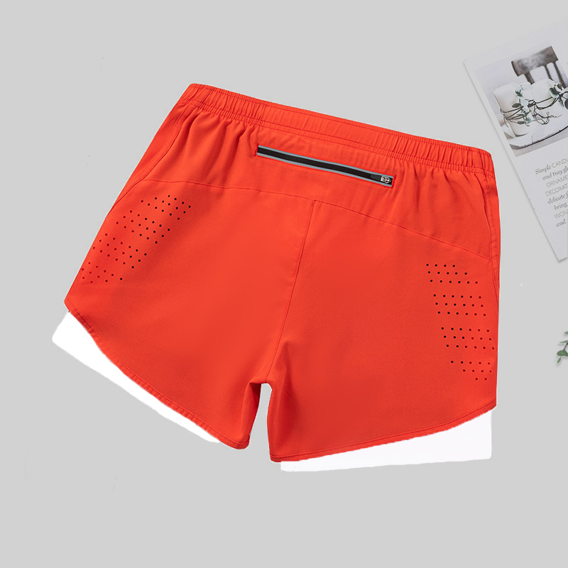 Quần chạy bộ Nam, Nữ 2 lớp QA- Sports, quần SHORT tập gym thể thao thoáng khi, có túi khóa sau đựng 
