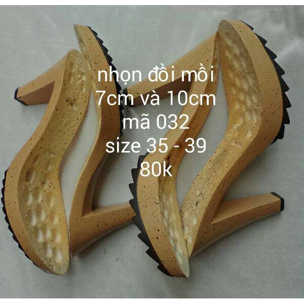 Đế giày dép cao gót 7cm
